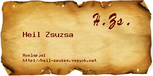 Heil Zsuzsa névjegykártya